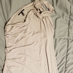 Victoria's Secret taupe 1 shoulder dress